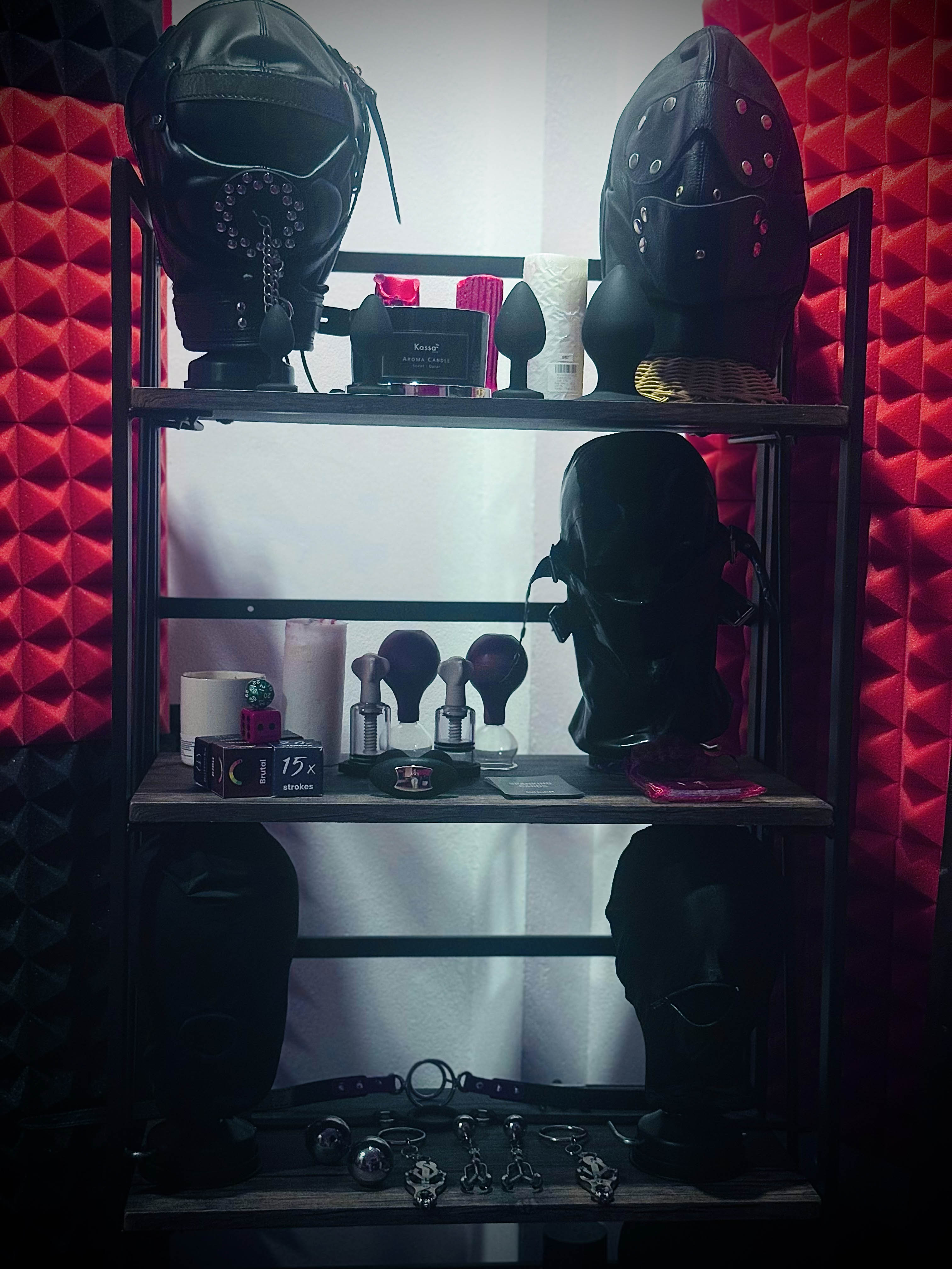 Some of the masks and toys